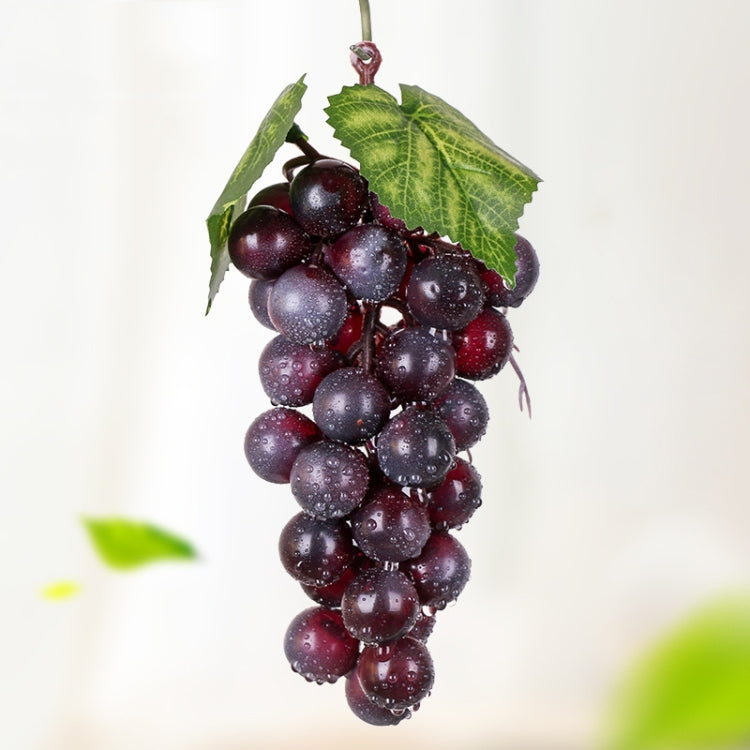 Simulazione di frutta Simulazione uva PVC con puntelli di germogli di uva color crema, 4 Bunches 36 Black Grapes, 4 Bunches 36 Green Grapes, 4 Bunches 36 Red Grapes, 4 Bunches 36 Grain Agate Grapes, 4 Bunches 36 Purple Grapes, 4 Bunches 60 Black Grapes...