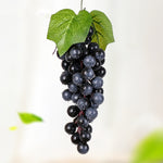 Simulazione di frutta Simulazione uva PVC con puntelli di germogli di uva color crema, 4 Bunches 36 Black Grapes, 4 Bunches 36 Green Grapes, 4 Bunches 36 Red Grapes, 4 Bunches 36 Grain Agate Grapes, 4 Bunches 36 Purple Grapes, 4 Bunches 60 Black Grapes...