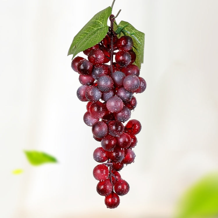 Simulazione di frutta Simulazione uva PVC con puntelli di germogli di uva color crema, 4 Bunches 36 Black Grapes, 4 Bunches 36 Green Grapes, 4 Bunches 36 Red Grapes, 4 Bunches 36 Grain Agate Grapes, 4 Bunches 36 Purple Grapes, 4 Bunches 60 Black Grapes...