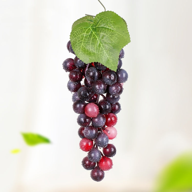 Simulazione di frutta Simulazione uva PVC con puntelli di germogli di uva color crema, 4 Bunches 36 Black Grapes, 4 Bunches 36 Green Grapes, 4 Bunches 36 Red Grapes, 4 Bunches 36 Grain Agate Grapes, 4 Bunches 36 Purple Grapes, 4 Bunches 60 Black Grapes...