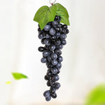 Simulazione di frutta Simulazione uva PVC con puntelli di germogli di uva color crema, 4 Bunches 36 Black Grapes, 4 Bunches 36 Green Grapes, 4 Bunches 36 Red Grapes, 4 Bunches 36 Grain Agate Grapes, 4 Bunches 36 Purple Grapes, 4 Bunches 60 Black Grapes...