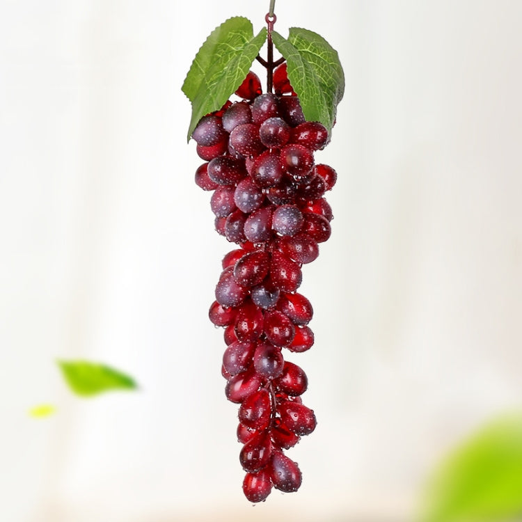 Simulazione di frutta Simulazione uva PVC con puntelli di germogli di uva color crema, 4 Bunches 36 Black Grapes, 4 Bunches 36 Green Grapes, 4 Bunches 36 Red Grapes, 4 Bunches 36 Grain Agate Grapes, 4 Bunches 36 Purple Grapes, 4 Bunches 60 Black Grapes...