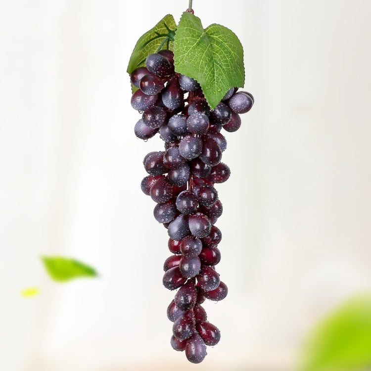 Simulazione di frutta Simulazione uva PVC con puntelli di germogli di uva color crema, 4 Bunches 36 Black Grapes, 4 Bunches 36 Green Grapes, 4 Bunches 36 Red Grapes, 4 Bunches 36 Grain Agate Grapes, 4 Bunches 36 Purple Grapes, 4 Bunches 60 Black Grapes...