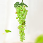 Simulazione di frutta Simulazione uva PVC con puntelli di germogli di uva color crema, 4 Bunches 36 Black Grapes, 4 Bunches 36 Green Grapes, 4 Bunches 36 Red Grapes, 4 Bunches 36 Grain Agate Grapes, 4 Bunches 36 Purple Grapes, 4 Bunches 60 Black Grapes...