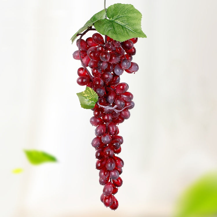 Simulazione di frutta Simulazione uva PVC con puntelli di germogli di uva color crema, 4 Bunches 36 Black Grapes, 4 Bunches 36 Green Grapes, 4 Bunches 36 Red Grapes, 4 Bunches 36 Grain Agate Grapes, 4 Bunches 36 Purple Grapes, 4 Bunches 60 Black Grapes...