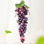 Simulazione di frutta Simulazione uva PVC con puntelli di germogli di uva color crema, 4 Bunches 36 Black Grapes, 4 Bunches 36 Green Grapes, 4 Bunches 36 Red Grapes, 4 Bunches 36 Grain Agate Grapes, 4 Bunches 36 Purple Grapes, 4 Bunches 60 Black Grapes...