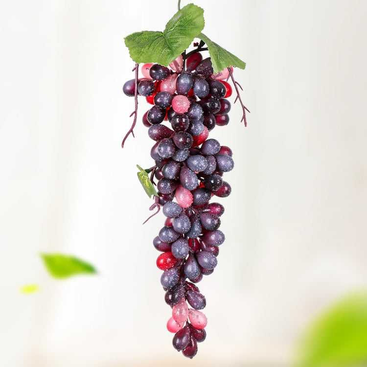 Simulazione di frutta Simulazione uva PVC con puntelli di germogli di uva color crema, 4 Bunches 36 Black Grapes, 4 Bunches 36 Green Grapes, 4 Bunches 36 Red Grapes, 4 Bunches 36 Grain Agate Grapes, 4 Bunches 36 Purple Grapes, 4 Bunches 60 Black Grapes...