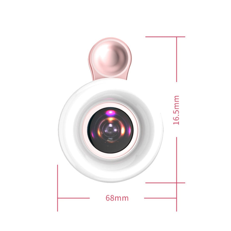 Luce anello selfie con obiettivo macro per smartphone