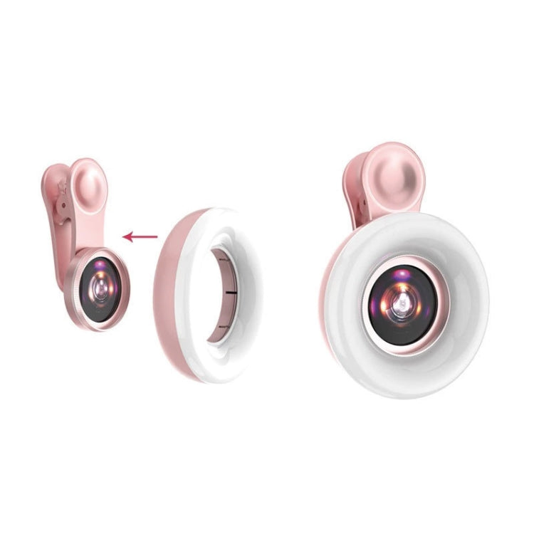 Luce anello selfie con obiettivo macro per smartphone