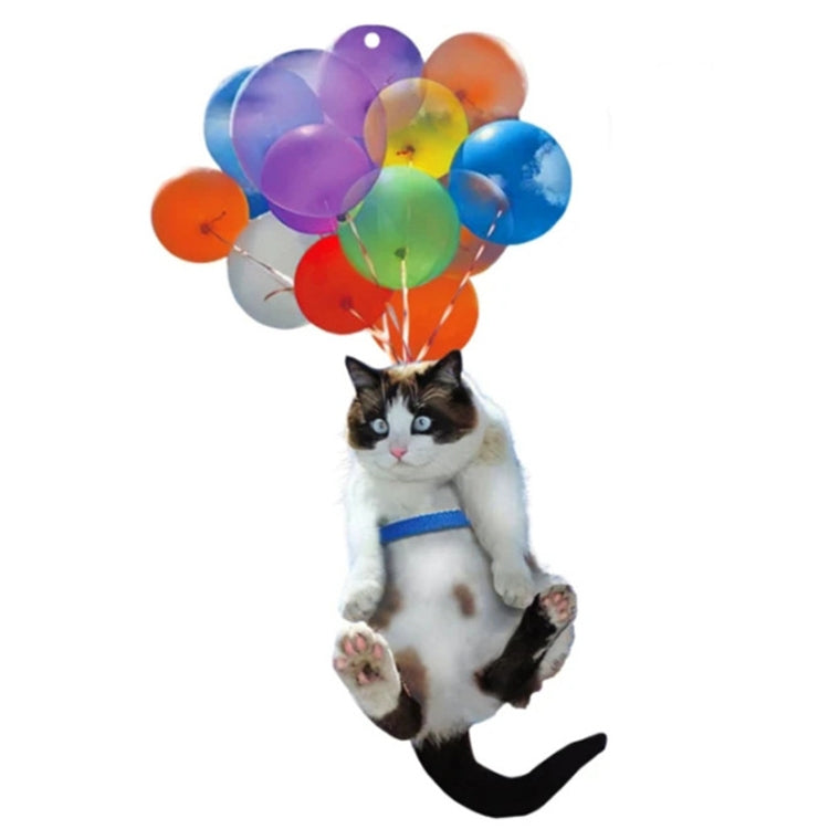 Ciondolo per specchietto retrovisore per auto con ciondolo a forma di palloncino colorato da 2 pezzi, Colorful Balloon Cat