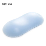 Supporto per mouse da polso in cristallo con cuscino per mano in silicone creativo con cinturino creativo, Light Blue, Pink, Light Blue-Medium, Light Blue-Large