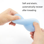 Supporto per mouse da polso in cristallo con cuscino per mano in silicone creativo con cinturino creativo, Light Blue, Pink, Light Blue-Medium, Light Blue-Large