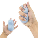 Supporto per mouse da polso in cristallo con cuscino per mano in silicone creativo con cinturino creativo, Light Blue, Pink, Light Blue-Medium, Light Blue-Large