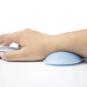 Supporto per mouse da polso in cristallo con cuscino per mano in silicone creativo con cinturino creativo, Light Blue, Pink, Light Blue-Medium, Light Blue-Large