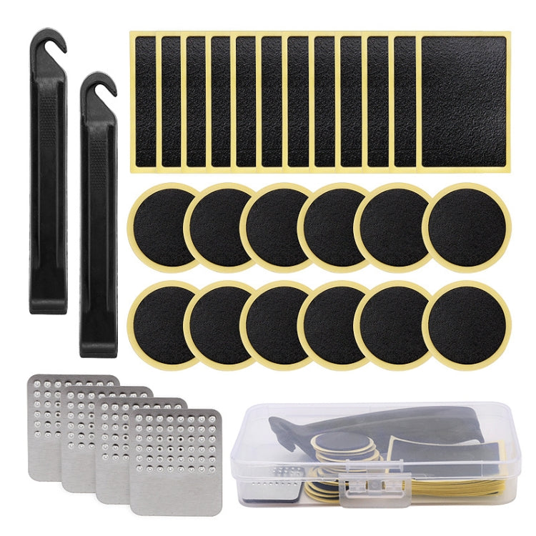 30 pezzi / set di strumenti per la riparazione di pneumatici per biciclette Scatola di riparazione rapida per pneumatici, 30 PCS