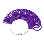 10 strumenti per la misurazione del cerchio dell'anello in plastica, 2 PCS