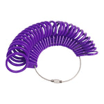 10 strumenti per la misurazione del cerchio dell'anello in plastica, 2 PCS