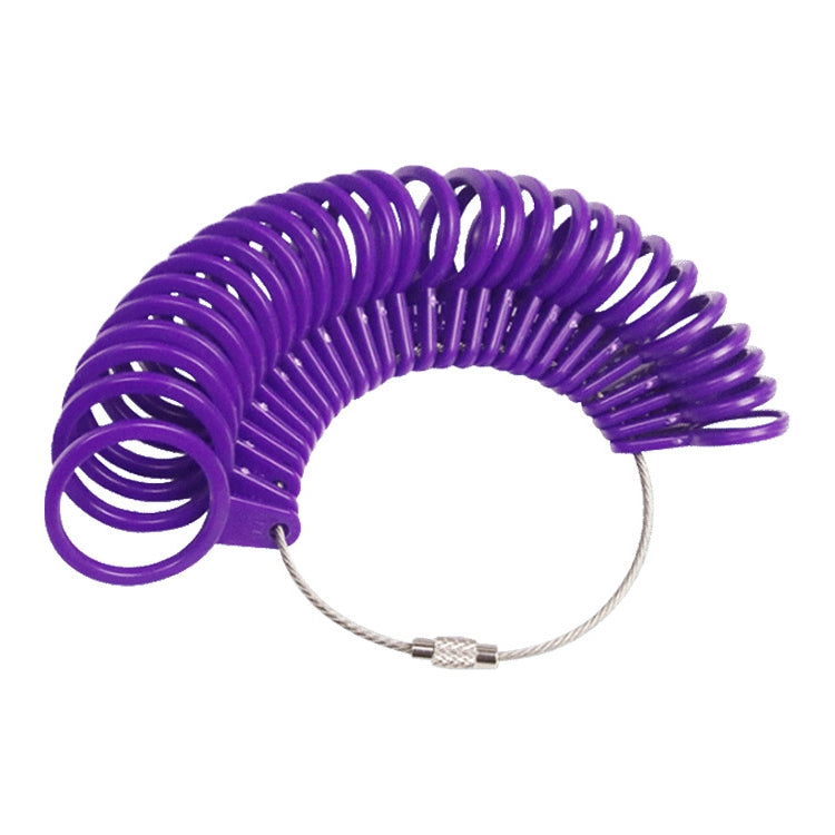 10 strumenti per la misurazione del cerchio dell'anello in plastica, 2 PCS