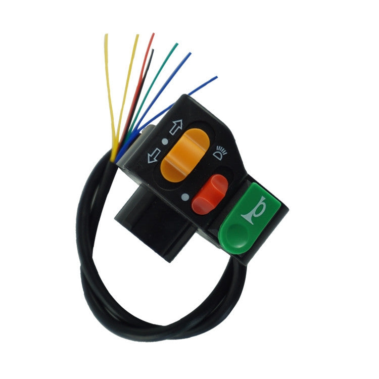 3 PCS Moto Modifica Interruttore Altoparlante Indicatore di direzione Interruttore faro, Headlight Switch