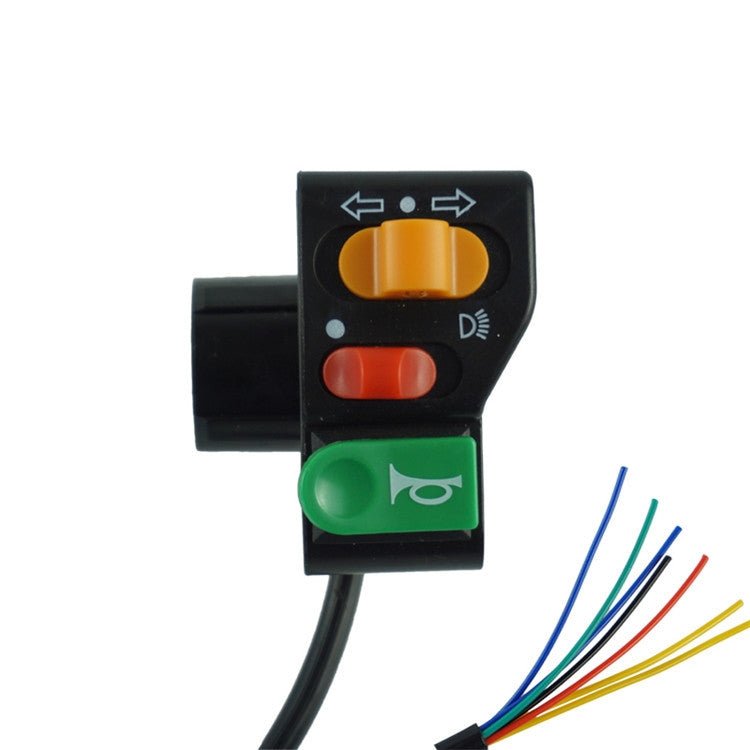 3 PCS Moto Modifica Interruttore Altoparlante Indicatore di direzione Interruttore faro, Headlight Switch