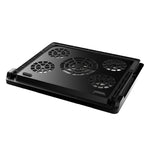 NUOXI S500 Radiatore per laptop con controllo a doppio interruttore Base per computer con regolazione multi-angolo a cinque ventole senza regolazione della velocità