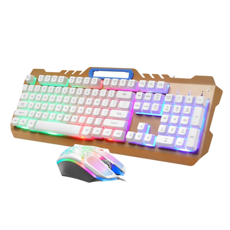 LIMEIDE T21 Set tastiera e mouse manipolatore per computer retroilluminato da gioco cablato 104 tasti, lunghezza cavo: 1,4 m