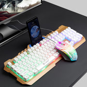 LIMEIDE T21 Set tastiera e mouse manipolatore per computer retroilluminato da gioco cablato 104 tasti, lunghezza cavo: 1,4 m