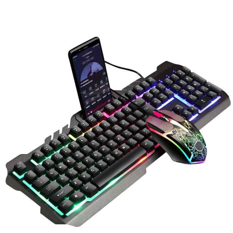 LIMEIDE T21 Set tastiera e mouse manipolatore per computer retroilluminato da gioco cablato 104 tasti, lunghezza cavo: 1,4 m