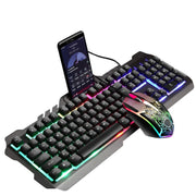 LIMEIDE T21 Set tastiera e mouse manipolatore per computer retroilluminato da gioco cablato 104 tasti, lunghezza cavo: 1,4 m