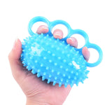 2 pezzi TPR Grip Ball riabilitazione emiplegia ictus massaggio palla da dito, Four Fingers, Two Finger, 6cm (Light Blue), 6cm (Light Orange), 6cm (Yellow), 7cm (Sapphire), 7cm (Deep Blue), 7cm (Light Blue), 7cm (Yellow), 7cm (Light Orange)             ...