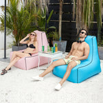 BB1082 Divano gonfiabile Letto gonfiabile Divano ad aria portatile pieghevole per esterni, 70 x 65 x 60cm, 85 x 80 x 75cm