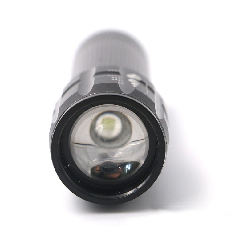 Mini torcia in alluminio con zoom a tre velocità a LED da 2 pezzi
