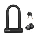 Lucchetto per bici West Biking Blocco per cavo per moto Blocco antifurto con taglio a pressione antiidraulico, U-shaped Lock, U-shaped Lock+Cable