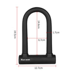 Lucchetto per bici West Biking Blocco per cavo per moto Blocco antifurto con taglio a pressione antiidraulico, U-shaped Lock, U-shaped Lock+Cable