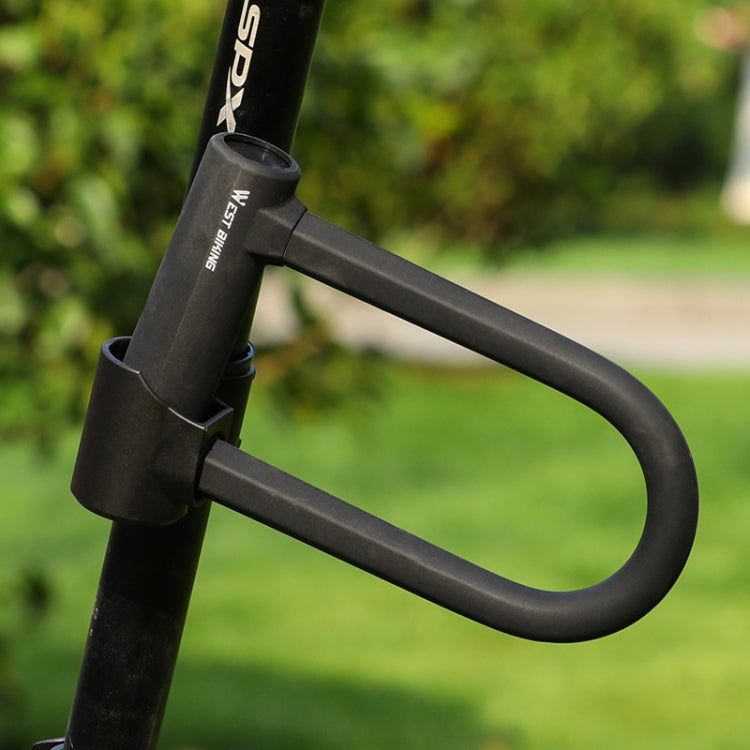 Lucchetto per bici West Biking Blocco per cavo per moto Blocco antifurto con taglio a pressione antiidraulico, U-shaped Lock, U-shaped Lock+Cable