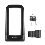 Lucchetto per bicicletta con lucchetto a forma di U in silicone West Biking Lucchetto con chiave in lega anti-collisione impermeabile universale, Key Lock