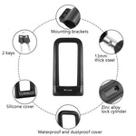 Lucchetto per bicicletta con lucchetto a forma di U in silicone West Biking Lucchetto con chiave in lega anti-collisione impermeabile universale, Key Lock
