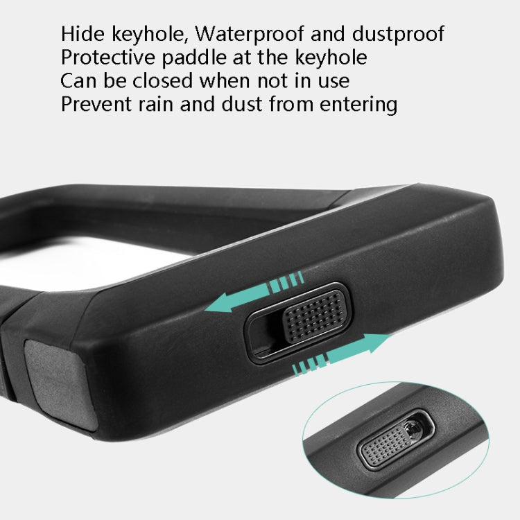 Lucchetto per bicicletta con lucchetto a forma di U in silicone West Biking Lucchetto con chiave in lega anti-collisione impermeabile universale, Key Lock