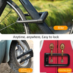 Lucchetto per bicicletta con lucchetto a forma di U in silicone West Biking Lucchetto con chiave in lega anti-collisione impermeabile universale, Key Lock
