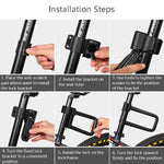 Lucchetto per bicicletta con lucchetto a forma di U in silicone West Biking Lucchetto con chiave in lega anti-collisione impermeabile universale, Key Lock