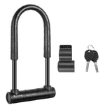 WEST BIKING Lucchetto per bicicletta Lucchetto antifurto per auto elettrica per moto, Long U-shaped Lock, Long U-shaped Lock+Cable