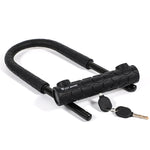 WEST BIKING Lucchetto per bicicletta Lucchetto antifurto per auto elettrica per moto, Long U-shaped Lock, Long U-shaped Lock+Cable