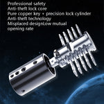 WEST BIKING Lucchetto per bicicletta Lucchetto antifurto per auto elettrica per moto, Long U-shaped Lock, Long U-shaped Lock+Cable