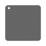 Cuscinetto isolante termico per portavasi in silicone da cucina con geometria da 2 pezzi, Square(Gray), Round(Gray), Square(Black), Round(Black)
