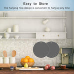Cuscinetto isolante termico per portavasi in silicone da cucina con geometria da 2 pezzi, Square(Gray), Round(Gray), Square(Black), Round(Black)