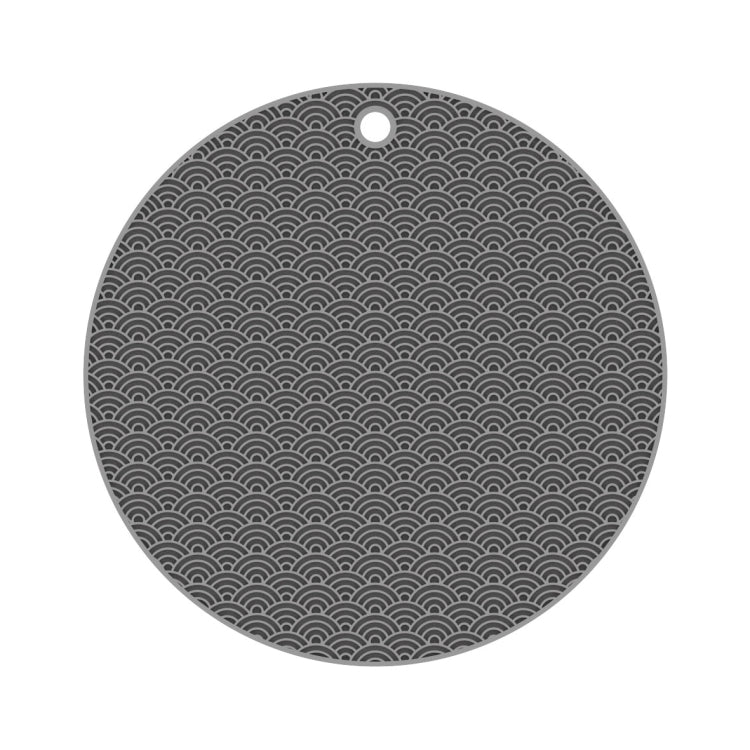 Cuscinetto isolante termico per portavasi in silicone da cucina con geometria da 2 pezzi, Square(Gray), Round(Gray), Square(Black), Round(Black)