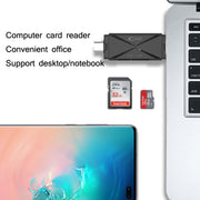 YH-109 SD/TF/Type-C/Micro USB/USB Computer PC Telefono cellulare Lettore di schede OTG