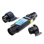TS170E-Z 12V Resistenza per auto Presa per rimorchio Presa per rimorchio Tester Connettore Registratore con 2 teste di conversione Spina europea, TS170E-Z