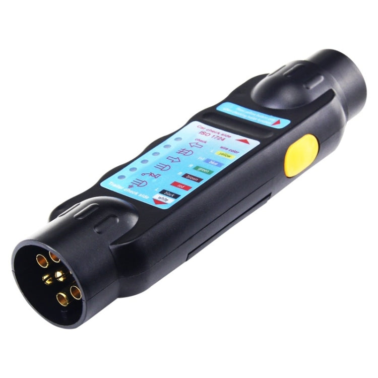TS170E-Z 12V Resistenza per auto Presa per rimorchio Presa per rimorchio Tester Connettore Registratore con 2 teste di conversione Spina europea, TS170E-Z