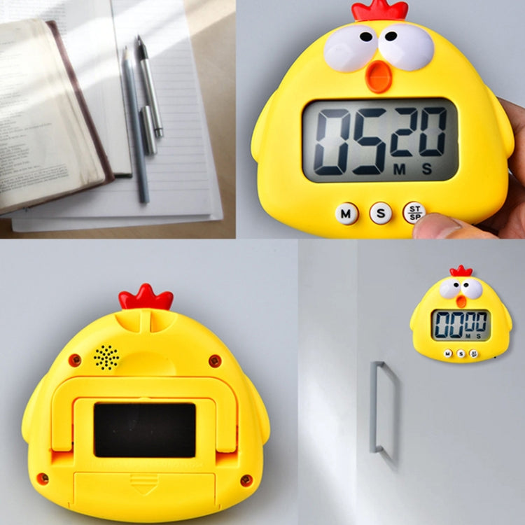 2 pezzi da cucina, cottura, cartone animato, animale, timer elettronico, sveglia, timer per l'apprendimento degli studenti, Pink Pig, Yellow Chicken, Green Frog, Pink Frog